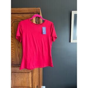 MISIFI Red Short Sleeve Crew Neck T-Shirt XL NWT‎ Soft Stretch Moisture Wicking